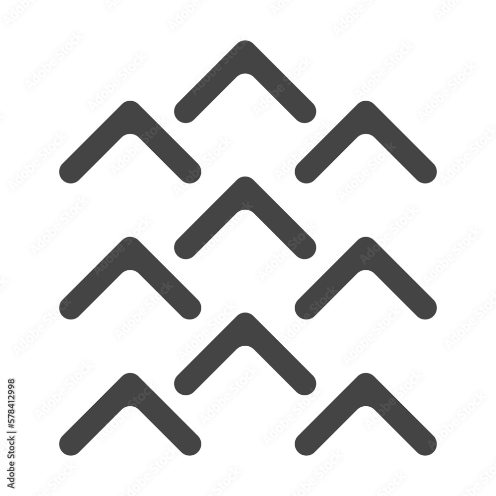 Poster arrows pointing up vector. car tread vector icon. trace arrows vector. set of small arrows.