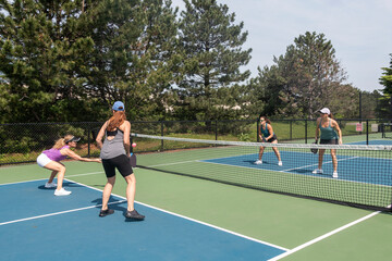 Obraz premium Pickleball Players in Action