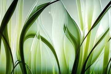 Abstract green color grass background. Colored background. Generative AI