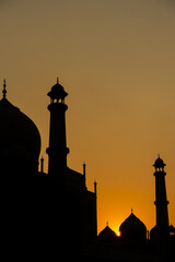 taj mahal silhouette