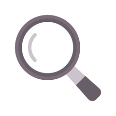 Magnifying glass icon. Research, search, analysis concept.