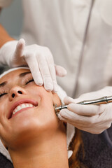 Woman On A Facial Treatment At The Beauty Salon