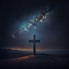 cross in the night