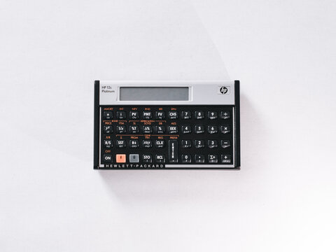 HP 12c calculator.
