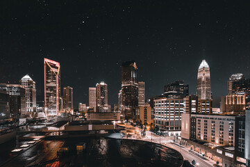 Photo of a downtown Charlotte in North Carolina.