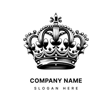 crown logo illustration exudes power, luxury, and prestige. It's a perfect choice for businesses that want to convey an image of authority and excellence