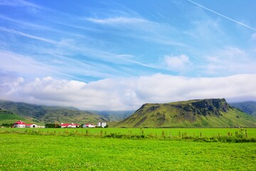 Scenic driving on Ring Road, Iceland