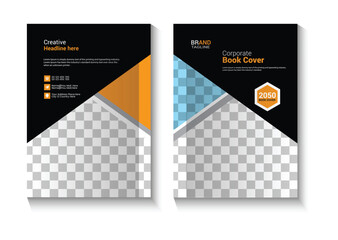 
Creative and clean business  book cover design template
