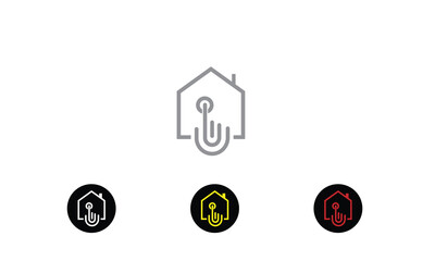 Click House Logo Template Design Vector