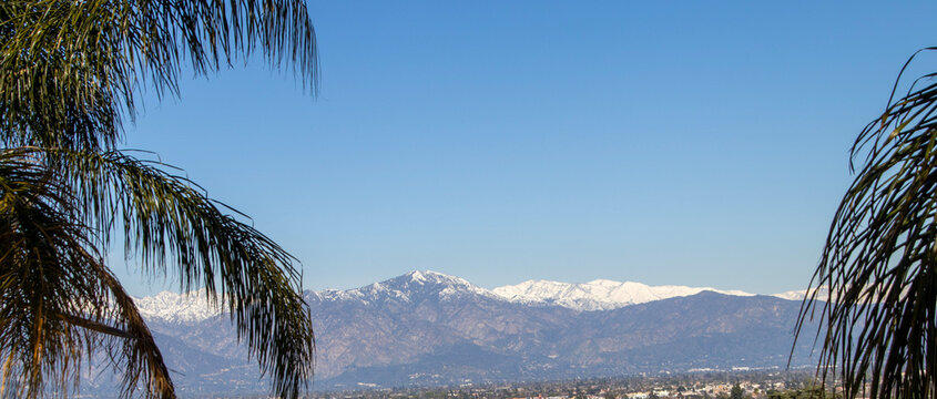 San Gabriel Mountain Range with Snow, March 2023