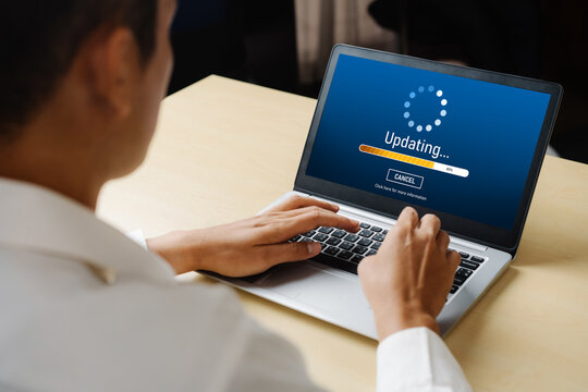 Software update on computer for modish version of device software upgrade