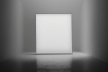 Abstract white room interior. 3d background illustration. Ai
