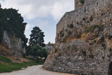 medieval citadel of Rhodes in Greece built by Hospitalliers