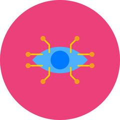 View Multicolor Circle Flat Icon