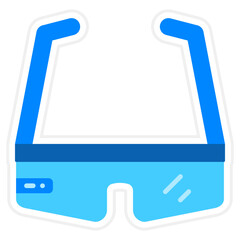 Smart Glasses Sticker Icon