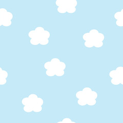 Clouds - Seamless pattern background wallpaper