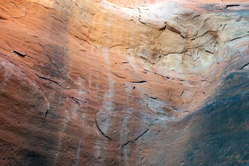 Abstract sandstone detail in the Colorado National Monument for texture or detail