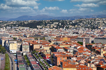 Fototapeta na wymiar old town in Nice cityscape summer season France