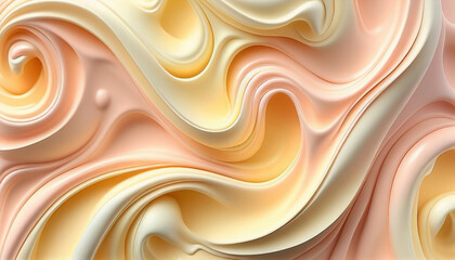 Marshmallow cream texture in pastel colors