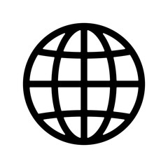 World icon earth globe symbol