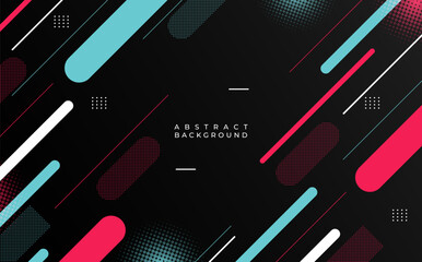 Modern background .geometric style, black color .and memphis style eps 10