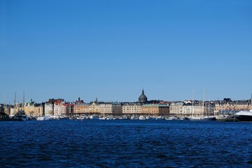 Panorama of Stockholm, waterfront view. Sweden, Scandinavia