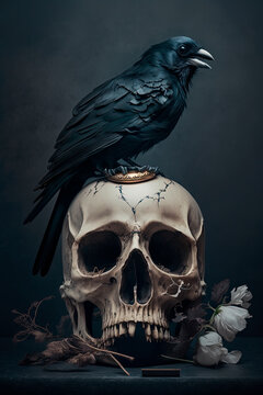 Raven On Skull Images – Browse 4,105 Stock Photos, Vectors, and Video |  Adobe Stock