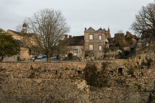 View of Domfront, Normandy, France 