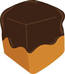 Chocolate bread icon.	