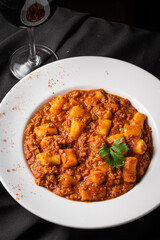 Ñoquis con salsa 