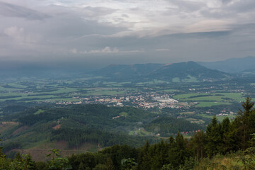 Frenstat pod Radhostem, view from Velky Javornik, Beskid Mountains