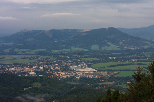 Frenstat pod Radhostem, view from Velky Javornik, Beskid Mountains
