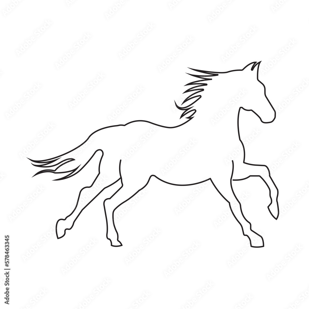 Sticker horse logo