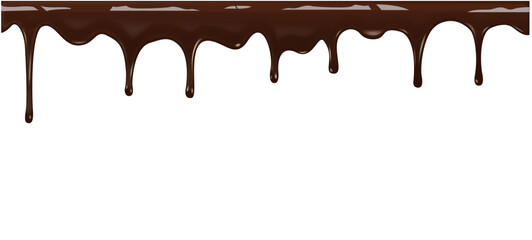  Chocolate sauce dripping vector, easter, confectionery transparent background