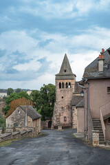 Fototapeta na wymiar Canyon of Bozouls and its architecture in Aveyron, France