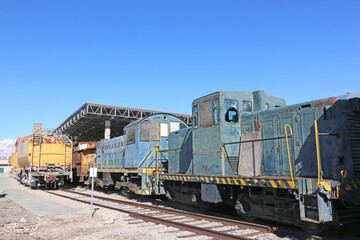 Fototapeta na wymiar Vintage Diesel engine in Ogden, Utah 