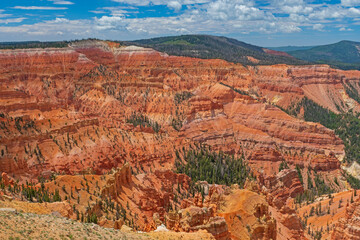 Red Cliff Panorama on a Sunny Day