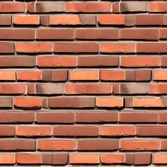 Obraz premium Fancy Red Brick Wall Seamless - Generative A.I. Art