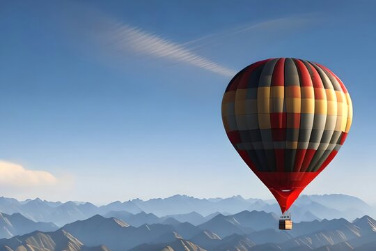 Chinese Spy Balloon In The Sky, Surveillance And Data Protection Concept. Generative AI