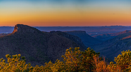 Linville Gorge at sunrise