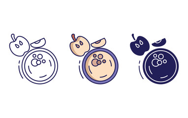 Obraz premium apple juice icon