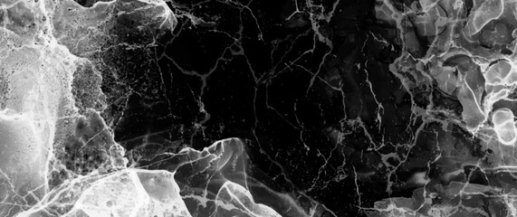 Abstract black ink vector art background for cover design, card, flyer, poster. Hand drawn grunge illustration. Monochrome modern watercolor backdrop. Smoke. Waves. Cracks. Craquelures. Ice. Stone.