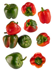 red and green peppers