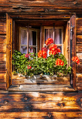 typical old window in bavaria