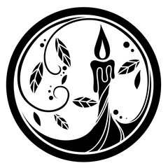 家紋風デザイン / キャンドル