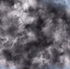 Arri&egrave;re-plan fait de fum&eacute;e grise &eacute;paisse comme lors d'une temp&ecirc;te, Generative AI