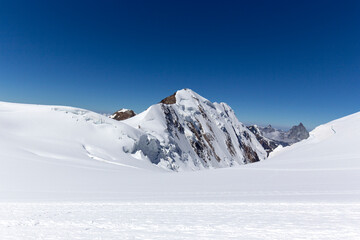 Obraz premium A view during trekking in Monte Rosa
