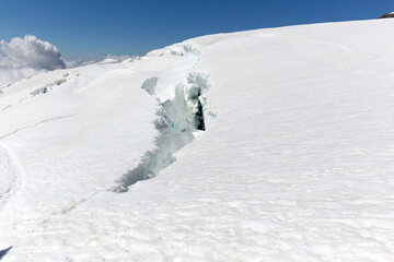 A view during trekking in Monte Rosa