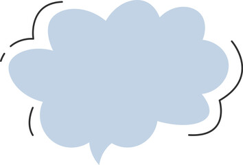 Speech bubble design element Communication