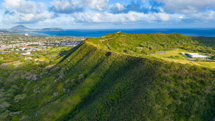 Fototapeta na wymiar Diamond Head in Honolulu, Hawaii